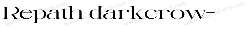 Repath darkcrow字体转换
